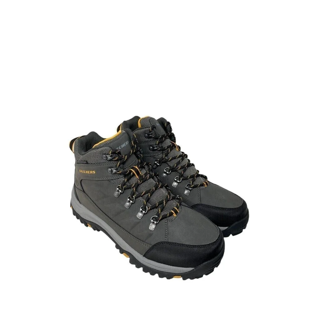 Skechers Hiking Shoes Men's Size 9 Extra Wide Charcoal Gray Water Repellant